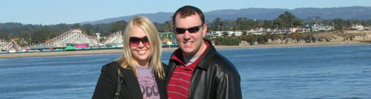 Dave and Priscilla Caselli at Santa Cruz